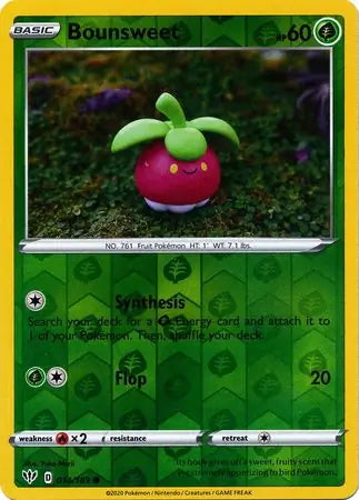 Darkness Ablaze Bounsweet #14/189 reverse holo